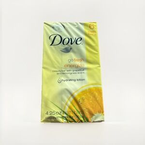 6 Bar Dove Go Fresh Energize Grapefruit Lemongrass Bar Soap 4.25 oz Each NEW